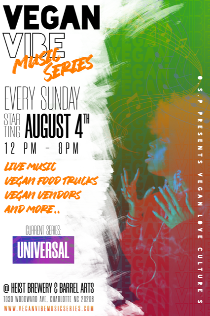 Join us this Sunday and Next (August 4th and 11th) at Vegan Vibes at Heist Brewery - Barrel Arts!