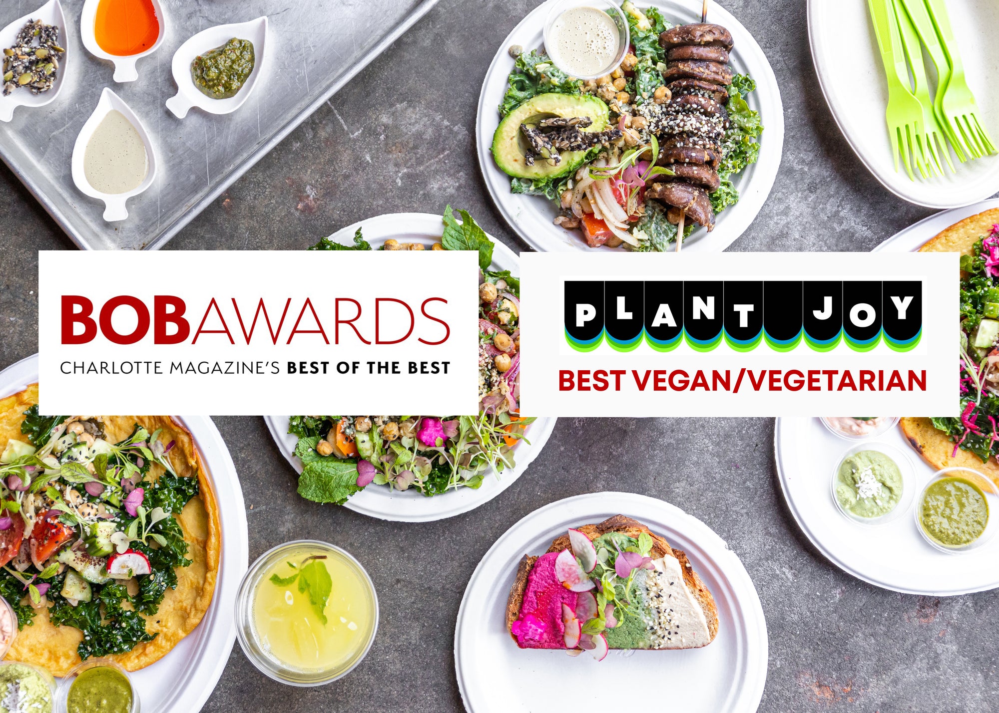 THANK YOU CHARLOTTE! Plant Joy wins Best Vegan/Vegetarian from Charlotte Mag!